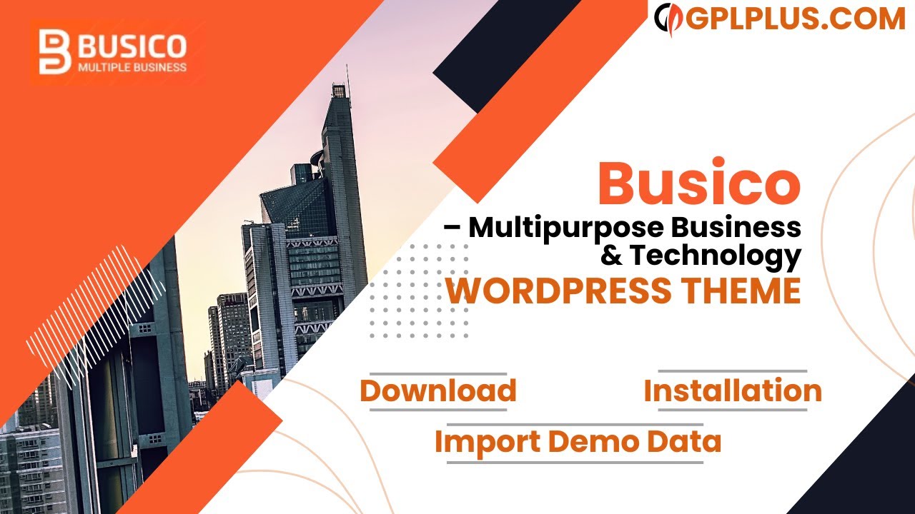 Busico Multipurpose Business & Technology WordPress Theme